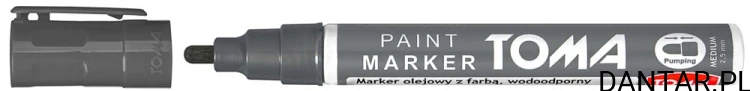 Marker olejowy okrągły 2,5mm szary TO-440 Toma a1/12