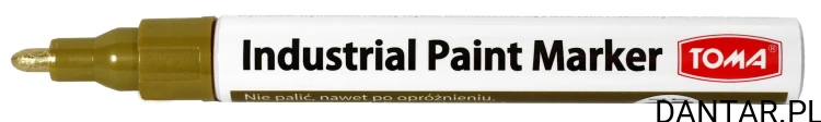 Marker olejowy industrial okrągły 2,3mm złoty TO-450 Toma a1/12