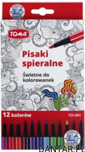 Flamastry zmywalne 6 kolorów TO-591 Toma 