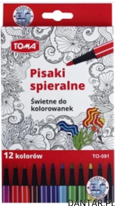 Flamastry zmywalne 6 kolorów TO-591 Toma 