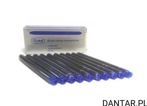 Naboje do piór długie niebieskie Toma a1/10 TO-612