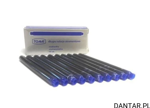 Naboje do piór długie niebieskie Toma a1/10 TO-612