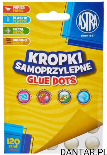 Masa mocująca kropki samoprzylepne Astra a120