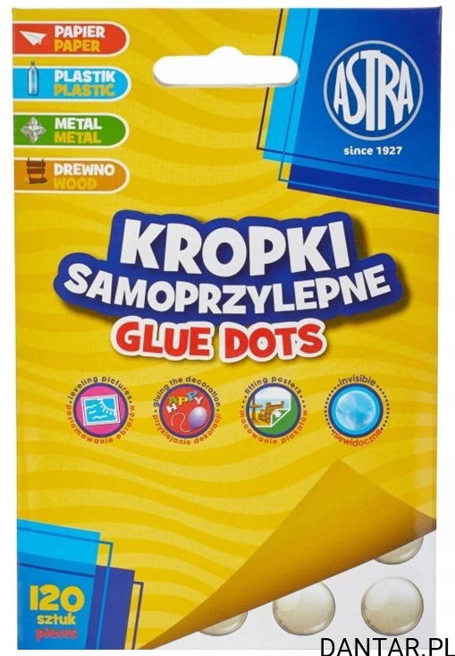 Masa mocująca kropki samoprzylepne Astra a120