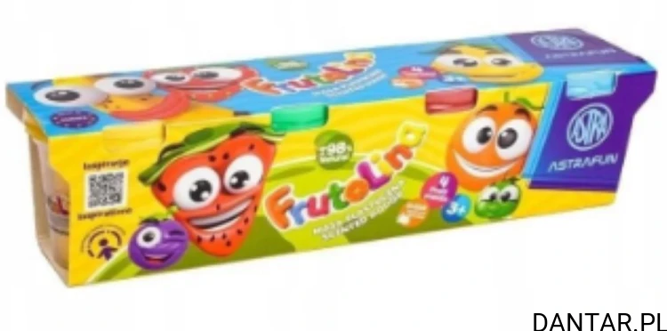 Masa plastyczna Frutolina 4 kolory Astra 