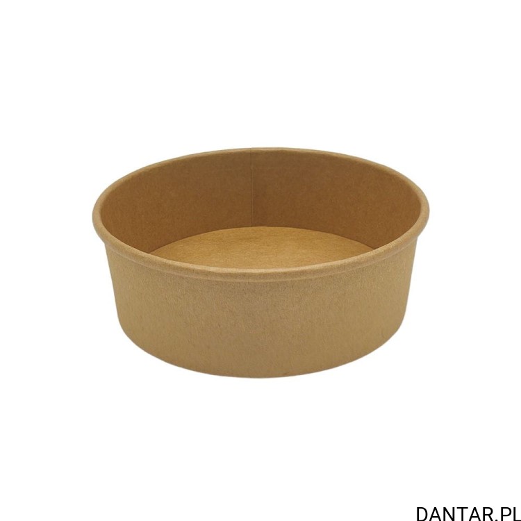 Pojemnik sałatkowy papierowy kraft 1000ml Potcart 1000C a50/6
