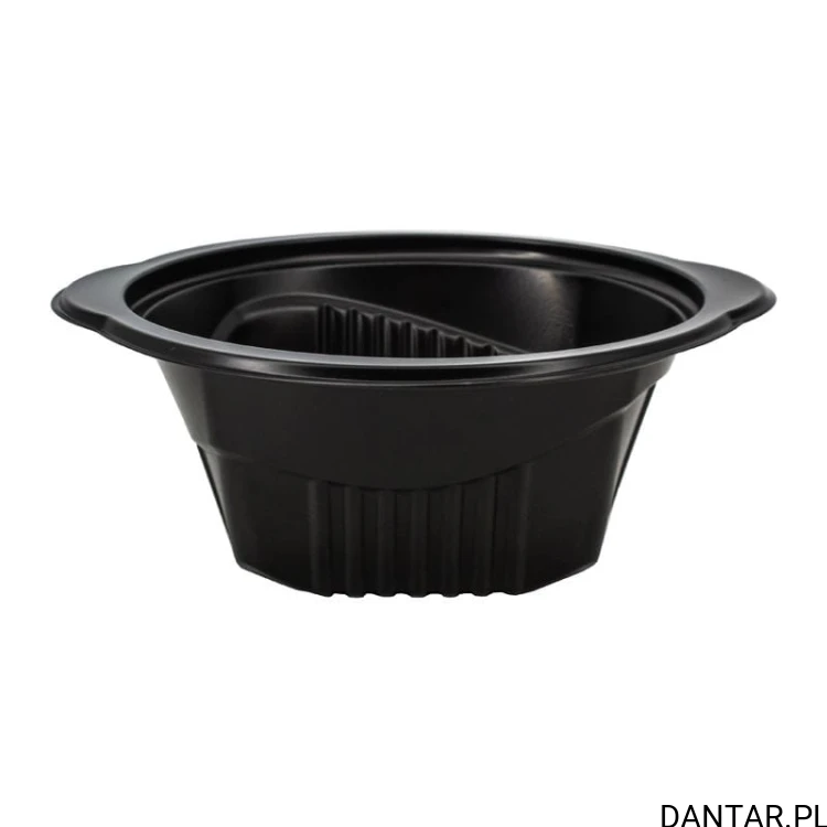 Pojemnik na zupę z uszami do zgrzewu czarny Bowl 500ml *150 D-5500RC a50/12