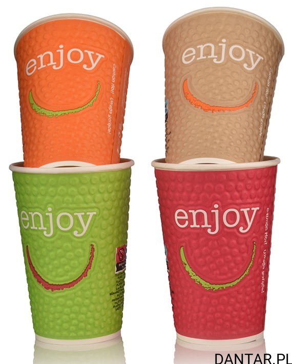 Kubek papierowy 400ml Enjoy a25