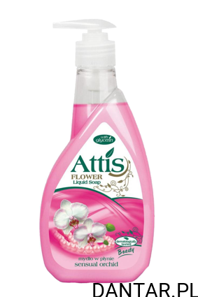 Mydło w płynie orchidea 400ml Attis dozownik a1/10