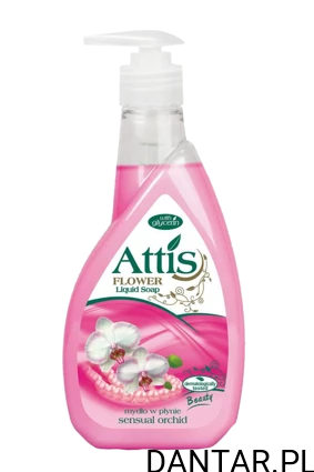Mydło w płynie orchidea 400ml Attis dozownik a1/10