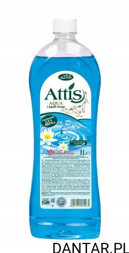 Mydło w płynie antybakteryjne 1l Attis zapas  a1/9