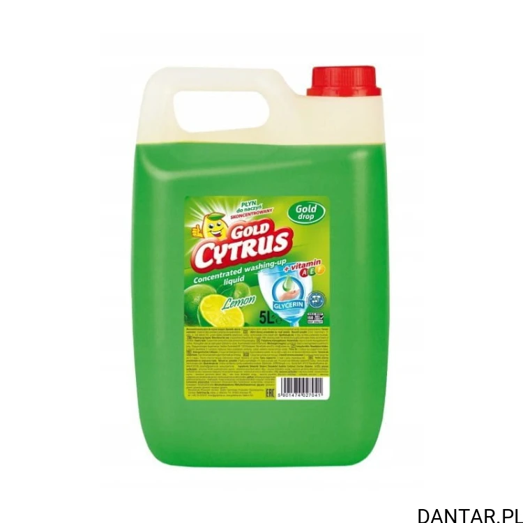 Gold Cytrus 5L płyn do mycia naczyń cytryna zielony a1/114