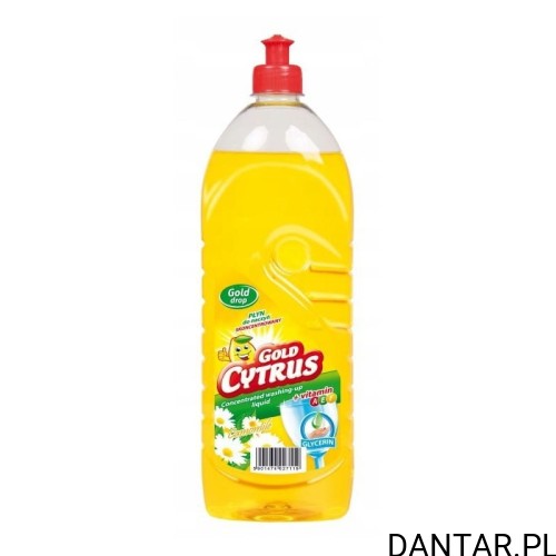 Gold Cytrus 1L płyn do myci naczyń rumianek żółty  a1/8