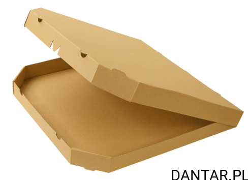 Karton na pizze 60 szary ścięty a25