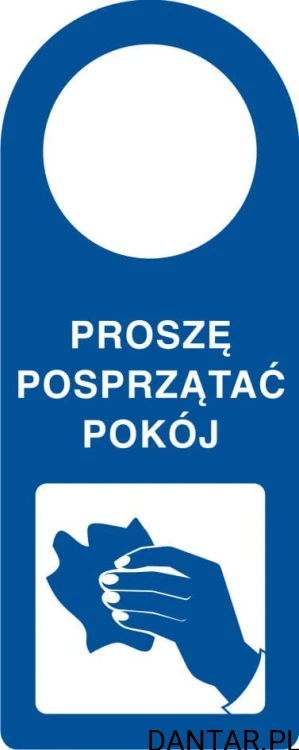 Wywieszka hotelowa na drzwi Proszę nie przeszkadza