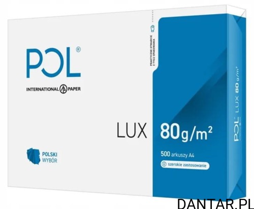 Papier ksero A4 Pollux biały 80g a500/5