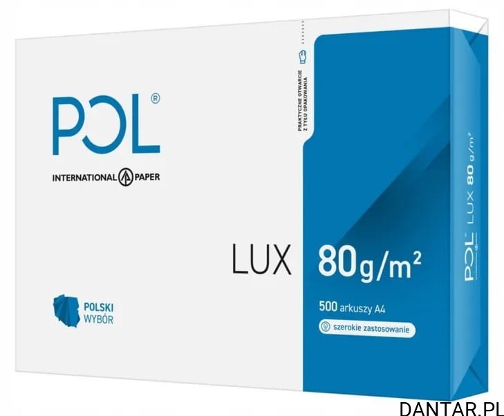 Papier ksero A4 Pollux biały 80g a500/5