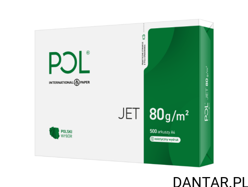 Papier ksero A4 biały poljet 80g a500/5