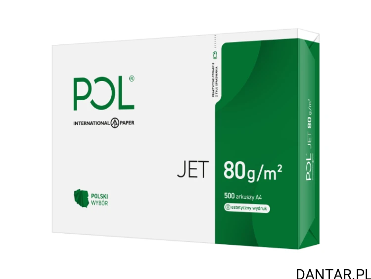 Papier ksero A4 biały poljet 80g a500/5