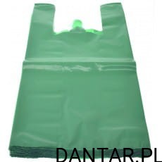 Reklamówka zrywka hdpe zielona 25x45 14mik a1/30 nowy