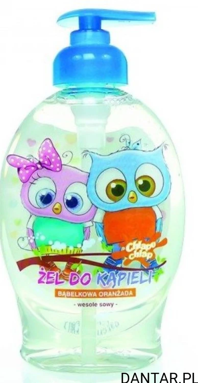 Żel do kąpieli wesołe sowy  384ml bąbelkowa oranżada