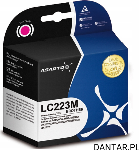Tusz do brother LC223M magenta Asarto