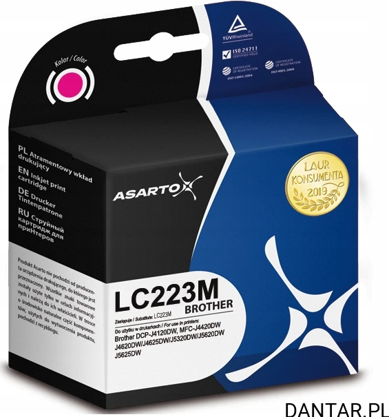 Tusz do brother LC223M magenta Asarto