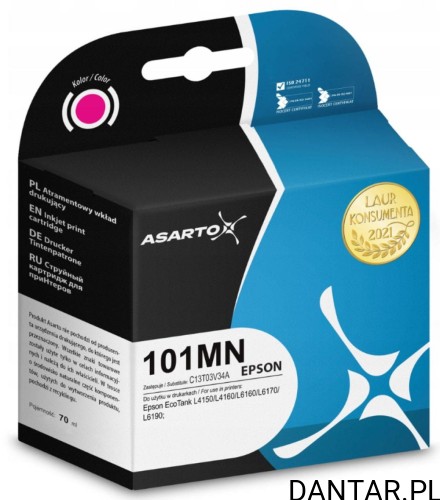 Tusz do Epson C13T03V34A Asarto AS-E101MN