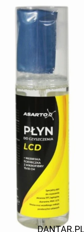 Płyn do czyszczenia LCD 125ml+ściereczka 15x18 Asarto