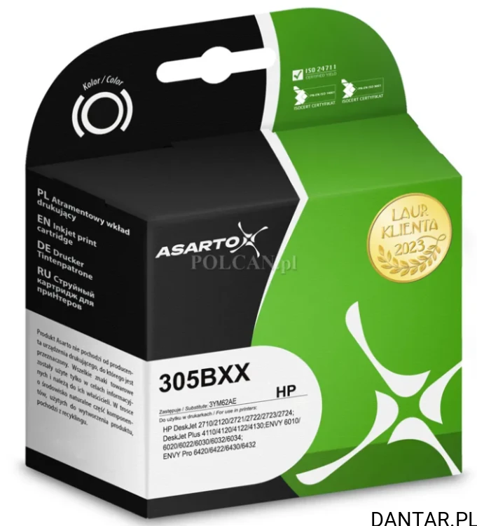 Tusz do HP 305XXL 3YM62AE czarny Asarto