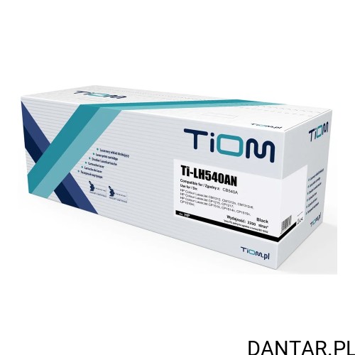Pudełko tonera Tiom Ti-LH540AN, zamiennik HP CB540A, kolor czarny