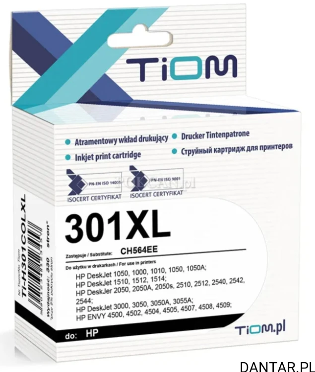 Tusz TI-H301COLXL do HP 301XL kampatybilny zamiennik CH564EE Tiom