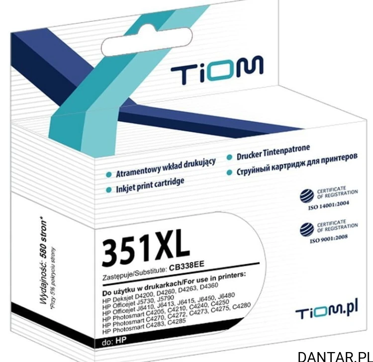 Tusz do HP zamiennik kompatybilny 351 XL  Ti-H351XL Tiom