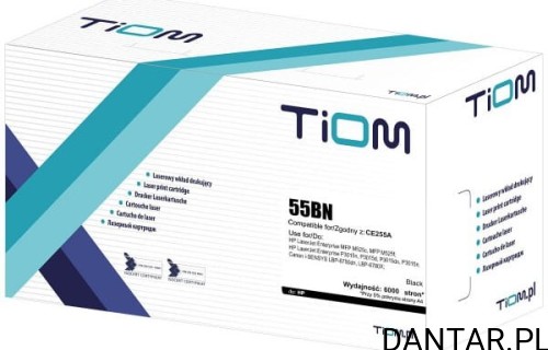 Toner do HP kompatybilny zamiennik 255BN | CE255A | 6000 str. | black | TI-LH255AN Tiom