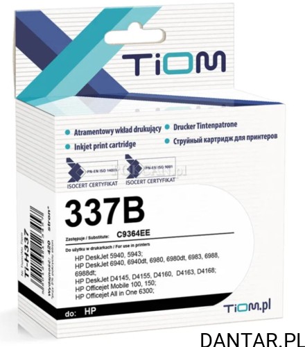 Tusz do HP zamiennik kompatybilny 337B czarny TI-H337 Tiom