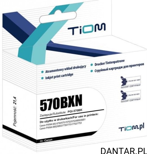 Tusz do Brother kompatybilny zamiennik Ti-LB230BKN TN230BK 2,2K Tiom