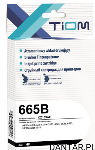 Tusz do HP zamiennik kompatybilny 655 czarny