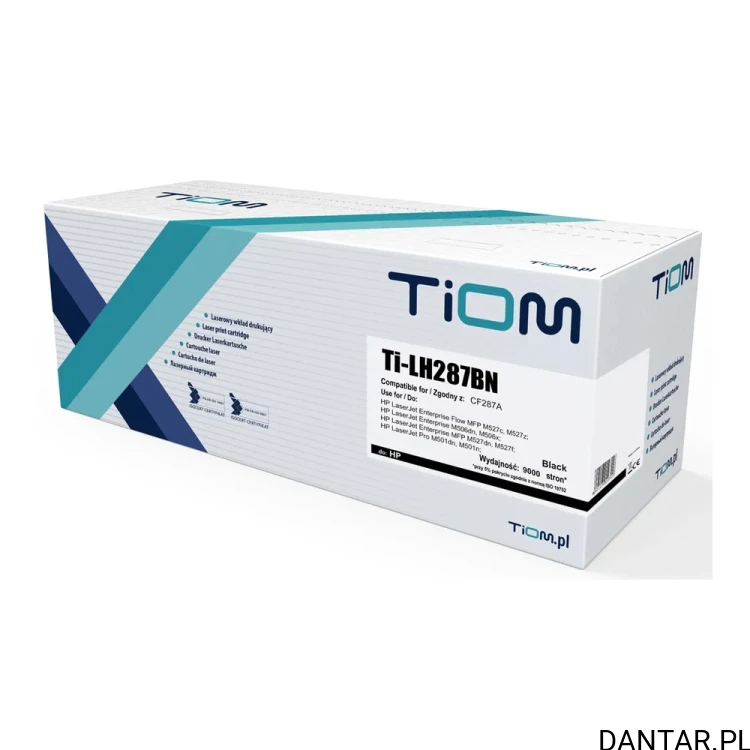Pudełko tonera Tiom Ti-LH287BN, zamiennik HP CF287A, kolor czarny