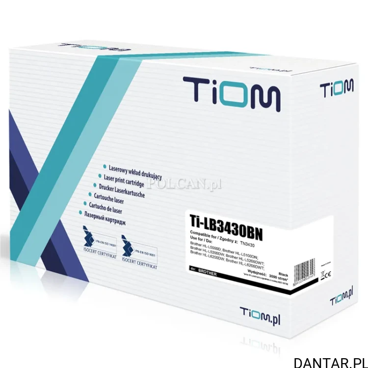Toner do Brother kompatybilny zamiennik 3430BN TN3430 3k BK Ti-LB3430BN Tiom 