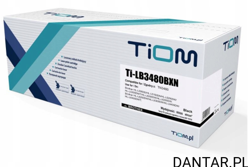 Toner do Brother kompatybilny zamiennik TN-3480 Ti-LB3480BXN 8K Tiom