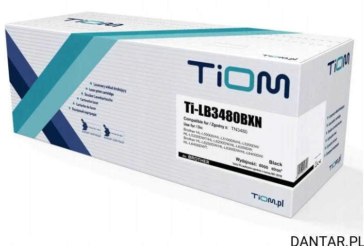 Toner do Brother kompatybilny zamiennik TN-3480 Ti-LB3480BXN 8K Tiom