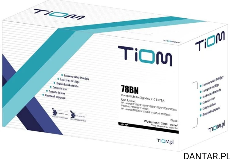 Toner do HP kompatybilny zamiennik CF217A czarny 1,6k  Tiom