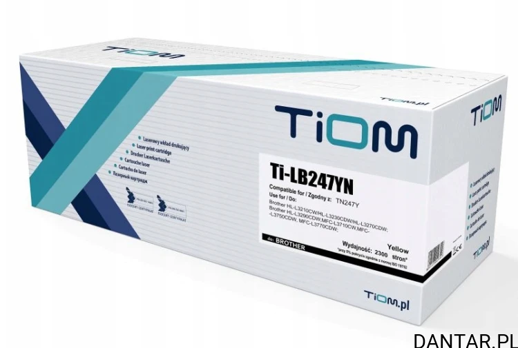 Toner do Brother TN247 2,3K YN Ti-LB247YN Tiom