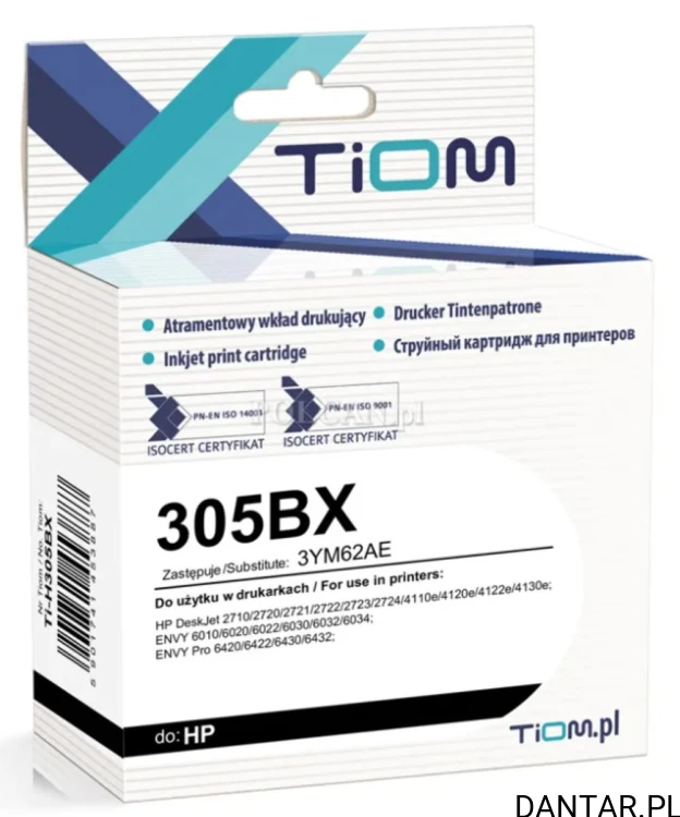 Tusz Tiom Ti-H305BX, zamiennik HP 305XL 3YM62AE, czarny