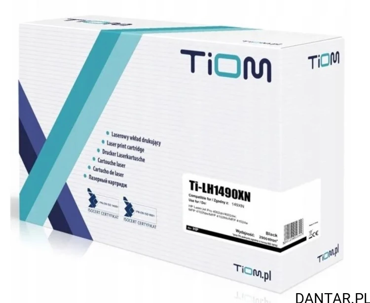 Pudełko tonera Tiom Ti-LH1490XN, zamiennik HP W1490X, kolor czarny