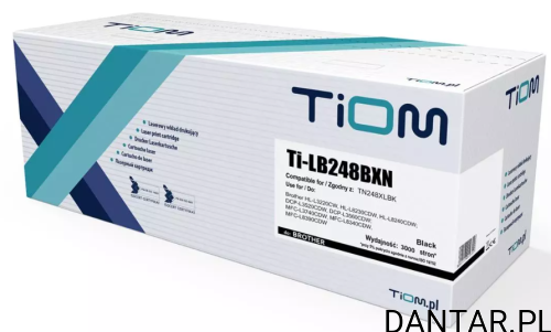 Toner do Brother kompatybilny zamiennik TN 248XLBK Tiom