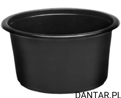 Pojemnik na zupę do zgrzewu  PP czarny  450ml  *115 KGL a50/10/240