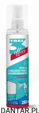 Płyn do tablic suchościeralnych 250ml Tres