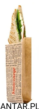 Torebka szara hot-dog francuski Smacznego 75x30x170 22696 Kram a200/10