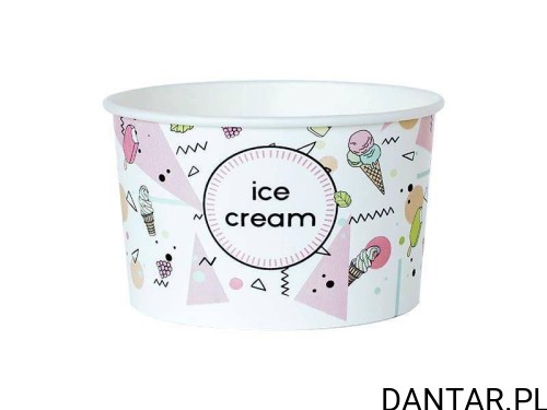 Pojemnik lodowy 350ml papierowy z nadrukiem Kram 37070 a30/15